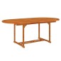 vidaXL Juego de comedor para jardín 7 pzas madera maciza de eucalipto vidaXL Juego de comedor para jardín 7 pzas madera maciza de eucalipto