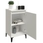 vidaXL Mesita de noche madera contrachapada blanca 40x35x70 cm vidaXL Mesita de noche madera contrachapada blanca 40x35x70 cm