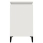 vidaXL Mesita de noche madera contrachapada blanca 40x35x70 cm vidaXL Mesita de noche madera contrachapada blanca 40x35x70 cm