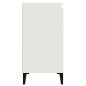 vidaXL Mesita de noche madera contrachapada blanca 40x35x70 cm vidaXL Mesita de noche madera contrachapada blanca 40x35x70 cm