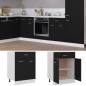 vidaXL Armario inferior cajón cocina madera ingeniería negro 60x46x81,5cm vidaXL Armario inferior cajón cocina madera ingeniería negro 60x46x81,5cm
