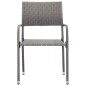 vidaXL Set comedor jardín 7 pzas ratán sintético gris antracita y gris vidaXL Set comedor jardín 7 pzas ratán sintético gris antracita y gris