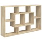 vidaXL Estantería de pared contrachapada roble Sonoma 85x16x52,5 cm vidaXL Estantería de pared contrachapada roble Sonoma 85x16x52,5 cm