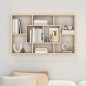 vidaXL Estantería de pared contrachapada roble Sonoma 85x16x52,5 cm vidaXL Estantería de pared contrachapada roble Sonoma 85x16x52,5 cm