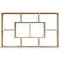 vidaXL Estantería de pared contrachapada roble Sonoma 85x16x52,5 cm vidaXL Estantería de pared contrachapada roble Sonoma 85x16x52,5 cm