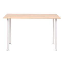 vidaXL Mesa de comedor 120x60x73 cm color roble y blanco