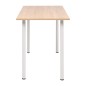 vidaXL Mesa de comedor 120x60x73 cm color roble y blanco