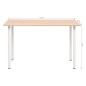 vidaXL Mesa de comedor 120x60x73 cm color roble y blanco
