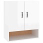 vidaXL Armario de pared madera contrachapada blanco brillo 60x31x70 cm vidaXL Armario de pared madera contrachapada blanco brillo 60x31x70 cm
