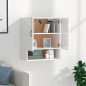 vidaXL Armario de pared madera contrachapada blanco brillo 60x31x70 cm vidaXL Armario de pared madera contrachapada blanco brillo 60x31x70 cm