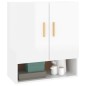 vidaXL Armario de pared madera contrachapada blanco brillo 60x31x70 cm vidaXL Armario de pared madera contrachapada blanco brillo 60x31x70 cm