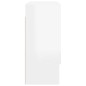 vidaXL Armario de pared madera contrachapada blanco brillo 60x31x70 cm vidaXL Armario de pared madera contrachapada blanco brillo 60x31x70 cm