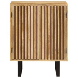 vidaXL Aparador con 2 puertas madera maciza de mango 55x35x70 cm