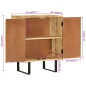 vidaXL Aparador con 2 puertas madera maciza de mango 55x35x70 cm vidaXL Aparador con 2 puertas madera maciza de mango 55x35x70 cm