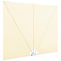 vidaXL Toldo lateral plegable terraza color crema 400x200 cm vidaXL Toldo lateral plegable terraza color crema 400x200 cm