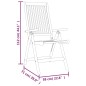 vidaXL Juego de comedor para jardín 7 pzas madera maciza de eucalipto