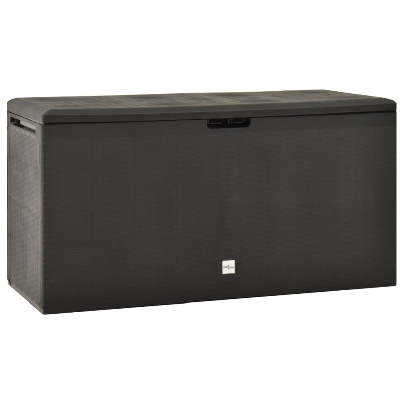vidaXL Caja de almacenamiento de jardín gris antracita 114x47x60 cm vidaXL Caja de almacenamiento de jardín gris antracita 114x47x60 cm