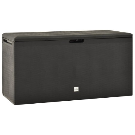 vidaXL Caja de almacenamiento de jardín gris antracita 114x47x60 cm