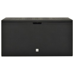 vidaXL Caja de almacenamiento de jardín gris antracita 114x47x60 cm