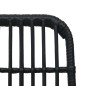 vidaXL Set de mesa y sillas de jardín 3 piezas ratán sintético negro vidaXL Set de mesa y sillas de jardín 3 piezas ratán sintético negro