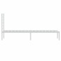 vidaXL Estructura de cama de metal con cabecero blanco 90x200 cm vidaXL Estructura de cama de metal con cabecero blanco 90x200 cm