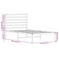 vidaXL Estructura de cama de metal con cabecero blanco 90x200 cm vidaXL Estructura de cama de metal con cabecero blanco 90x200 cm