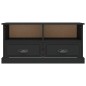 vidaXL Mueble para TV madera contrachapada negro 93x35,5x45 cm