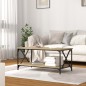 vidaXL Mesa de centro madera y hierro roble Sonoma 100x50x45 cm vidaXL Mesa de centro madera y hierro roble Sonoma 100x50x45 cm