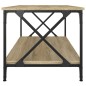 vidaXL Mesa de centro madera y hierro roble Sonoma 100x50x45 cm vidaXL Mesa de centro madera y hierro roble Sonoma 100x50x45 cm