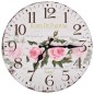 vidaXL Reloj de pared vintage con flores 30 cm vidaXL Reloj de pared vintage con flores 30 cm