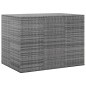vidaXL Baúl para cojines de jardín ratán PE gris 145x100x103 cm vidaXL Baúl para cojines de jardín ratán PE gris 145x100x103 cm