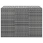 vidaXL Baúl para cojines de jardín ratán PE gris 145x100x103 cm vidaXL Baúl para cojines de jardín ratán PE gris 145x100x103 cm