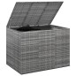 vidaXL Baúl para cojines de jardín ratán PE gris 145x100x103 cm vidaXL Baúl para cojines de jardín ratán PE gris 145x100x103 cm