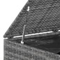 vidaXL Baúl para cojines de jardín ratán PE gris 145x100x103 cm vidaXL Baúl para cojines de jardín ratán PE gris 145x100x103 cm