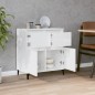 vidaXL Aparador de madera contrachapada blanco brillante 60x35x70 cm vidaXL Aparador de madera contrachapada blanco brillante 60x35x70 cm