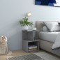 vidaXL Mesita de noche madera de ingeniería gris hormigón 35x35x55 cm vidaXL Mesita de noche madera de ingeniería gris hormigón 35x35x55 cm