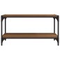 vidaXL Mueble para TV contrachapada y acero roble marrón 80x33x41 cm