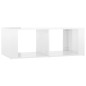 vidaXL Mesa de centro madera contrachapada blanco brillo 100x50x36 cm vidaXL Mesa de centro madera contrachapada blanco brillo 100x50x36 cm