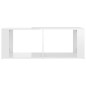 vidaXL Mesa de centro madera contrachapada blanco brillo 100x50x36 cm vidaXL Mesa de centro madera contrachapada blanco brillo 100x50x36 cm