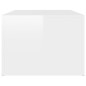 vidaXL Mesa de centro madera contrachapada blanco brillo 100x50x36 cm vidaXL Mesa de centro madera contrachapada blanco brillo 100x50x36 cm