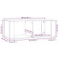 vidaXL Mesa de centro madera contrachapada blanco brillo 100x50x36 cm vidaXL Mesa de centro madera contrachapada blanco brillo 100x50x36 cm
