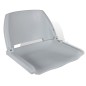 vidaXL Asiento barco respaldo plegable sin cojín azul gris 41x36x48 cm