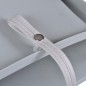vidaXL Asiento barco respaldo plegable sin cojín azul gris 41x36x48 cm