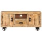 vidaXL Mueble para la TV de madera de mango rugosa 110x30x50 cm vidaXL Mueble para la TV de madera de mango rugosa 110x30x50 cm