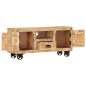 vidaXL Mueble para la TV de madera de mango rugosa 110x30x50 cm vidaXL Mueble para la TV de madera de mango rugosa 110x30x50 cm