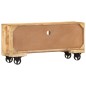 vidaXL Mueble para la TV de madera de mango rugosa 110x30x50 cm vidaXL Mueble para la TV de madera de mango rugosa 110x30x50 cm