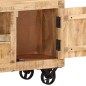 vidaXL Mueble para la TV de madera de mango rugosa 110x30x50 cm vidaXL Mueble para la TV de madera de mango rugosa 110x30x50 cm