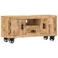 vidaXL Mueble para la TV de madera de mango rugosa 110x30x50 cm vidaXL Mueble para la TV de madera de mango rugosa 110x30x50 cm