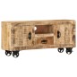 vidaXL Mueble para la TV de madera de mango rugosa 110x30x50 cm vidaXL Mueble para la TV de madera de mango rugosa 110x30x50 cm