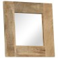 vidaXL Espejo de madera maciza de mango 50x50 cm vidaXL Espejo de madera maciza de mango 50x50 cm